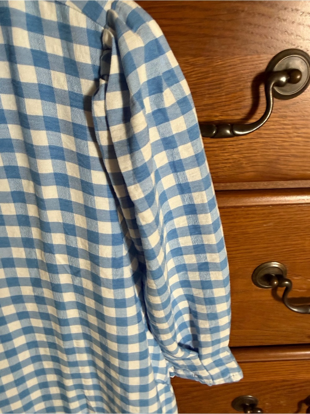 Umgee Blue and White Gingham Dress NWT - Picture 7 of 16